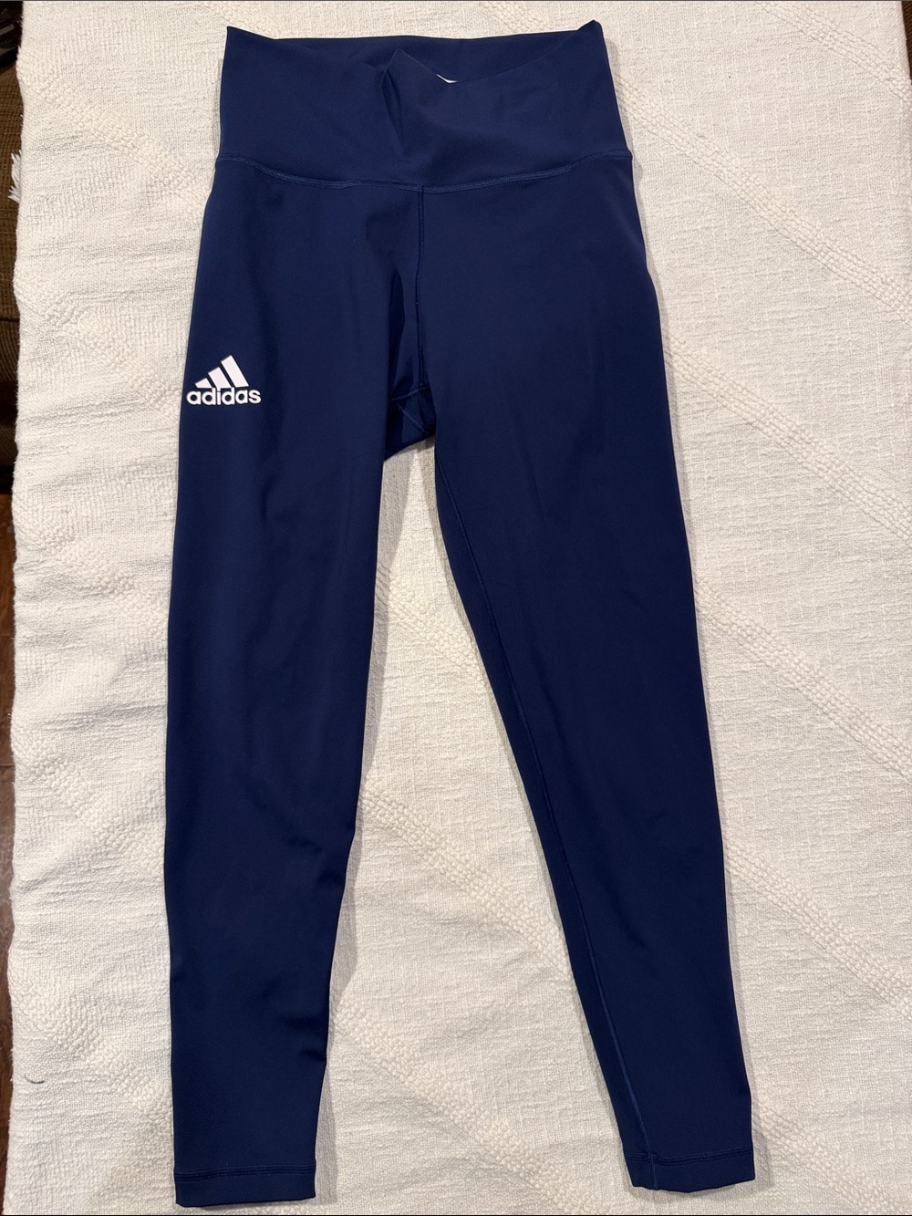 Adidas Women’s Navy High-Waist Performance Leggings